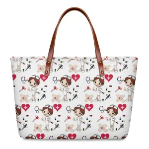 Sac A Main Femme Cartable Avec Dessin Médical