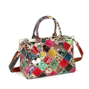 Sac À Main Femme A Carreaux Multicolor