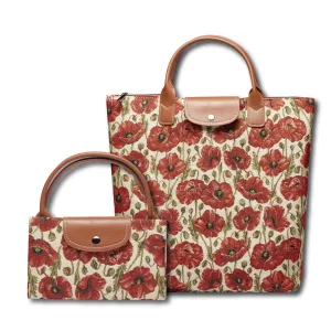 Sac A Main Femme Cartable Motif Fleur