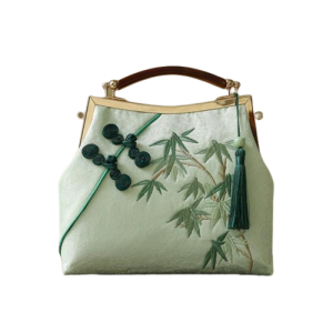 Sac À Main Vert D’eau Femme Motif Feuille