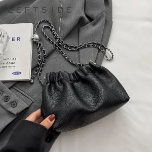 Petits Sacs À Bandoulière En Cuir Élastique Pour Femmes