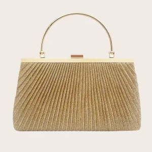Sac À Main Doré Rayure