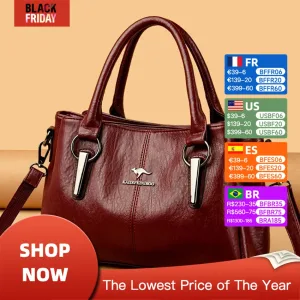 Sacs À Bandoulière En Cuir Souple De Haute Qualité Pour Femme