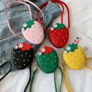 Sac À Bandoulière Fraise Pour Enfant