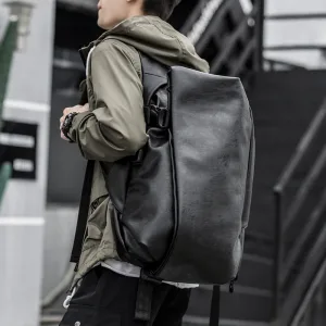 Sac À Dos Antivol En Cuir Pour Homme
