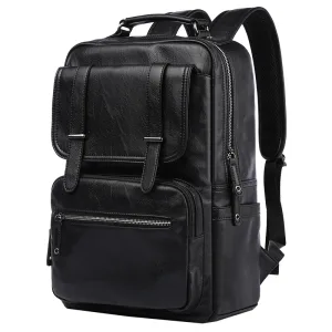 Sac À Dos En Cuir Pour Ordinateur Portable Pour Homme