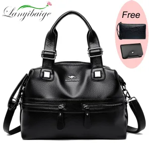 Sacs À Bandoulière En Cuir Véritable Pour Femmes