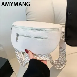 Sac Banane En Cuir Végan Style Crocodile Pour Femme