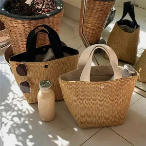 Sac À En Rotin Tissé Fait Main Pour Femme