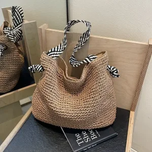 Sac À Bandoulière En Paille Pour Femme