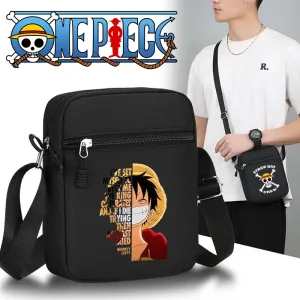 Sac À Bandoulière Noir Anime Luffy Pour Garçons
